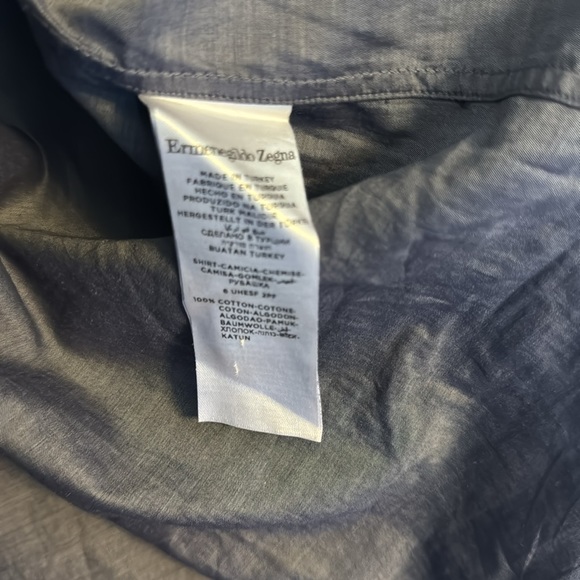 Ermenegildo zegna blue button down shirt - Picture 4 of 4